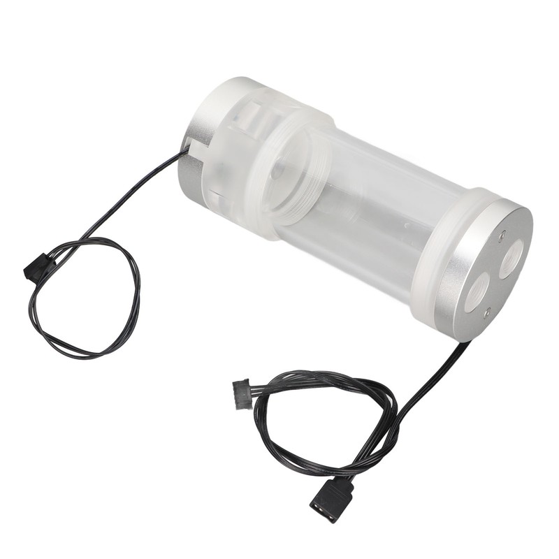 Water Cooling Tank 200ML Temperature Display RGB 160mm G1/4 Cylindrical