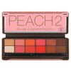 BYS Peach 2 Eyeshadow Palette Tin with Mirror Applicator 12