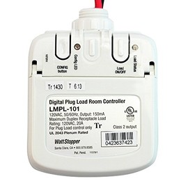 Watt Stopper LMPL-101 Digital Plug Load Room Controller 120V RJ-45 DLM Device On/Off, White