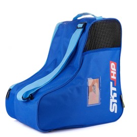 Roller Skate Bag with Adjustable Shoulder Strap for Kids And Adults to Hold Inline Skates Roller Skates Knee pads Helmets Blue