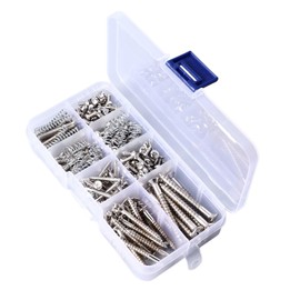 Guitar Screw Kit, Easy Installation Clear Thread 226Pcs Guitar Screw Spring Set for Maintenance (Silver)