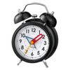 MAG T-766BK-Z Alarm Clock, Analog, Bronx, Silent, Continuous Second Hand,
