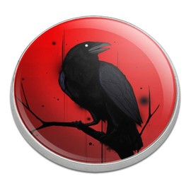 GRAPHICS & MORE Crow on Branch Golfing Premium Metal Golf Ball Marker