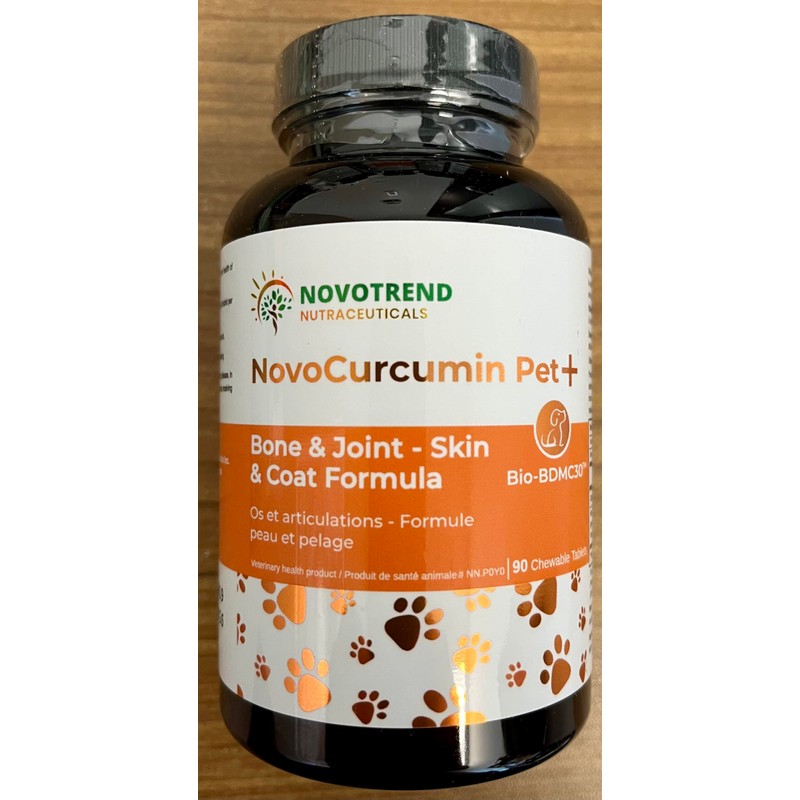 NovoCurcumin Pet+ BioBDMC30 Bone & Joint - Skin & Coat