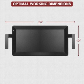 Carbon Steel Griddle - Professional Cookware Griddle Pan for Induction, Stove Top, Gas Grill, Cooktop, Electric and more, 24" x 10" NonStick Flat Top Griddle Plate Skillet, Indoor/Outdoor Use