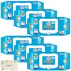 Daio Paper Tent Flushable Wipes, Unscented, 72 Sheets, 7.1 x