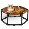 Tresbro Cat Bed, Hexagon Warm Elevated Cat Bed with Thick