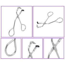 Comfort Grip Eyelash Curler,Lash Curler for Short Lashes,Defines and Lifts, Stainless Steel