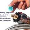 18FT High Pressure Propane Regulator with Hose, Adjustable 0-30 PSI