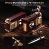 Torch Lighter, 5-in-1 Windproof Lighter with V Cutter, Punch, Needle,