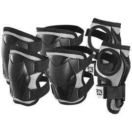 Stiga JR Children s P Protection Set Comfort Knee and Elbow, Children's, 82-2741-05, Black, M