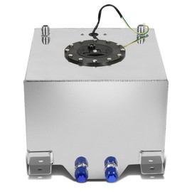 DNA MOTORING 5 Gallons Aluminum Top-Feed Fuel Cell Gas Tank 12" (L) x 12" (W) x 8" (H),ALU-FT-T2