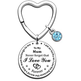JMIMO Mum Gifts Mum Keyring from Son Daughter Mother's Day Gifts Mum Birthday Gifts Mum Mummy Christmas Keyring Present Best Mum Gifts