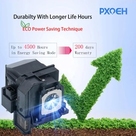 PXOEH ELPLP79/ELPLP80 for Epson PowerLite EB-570 580 575W EB-575Wi EB-1420Wi EB-585W EB-585Wi EB-595Wi BrightLink 575Wi 585Wi 595Wi Pro 1420Wi Pro 1430Wi V13H010L79/80 Replacement Projector Lamp Bulb