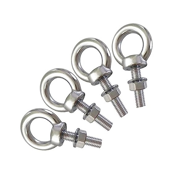 AIVOOF Shoulder Eye Bolt, 4 Pack M8 Stainless Steel Eye