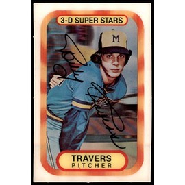 1977 Kellogg's # 9 Bill Travers Milwaukee Brewers (Baseball Card) NM/MT Brewers