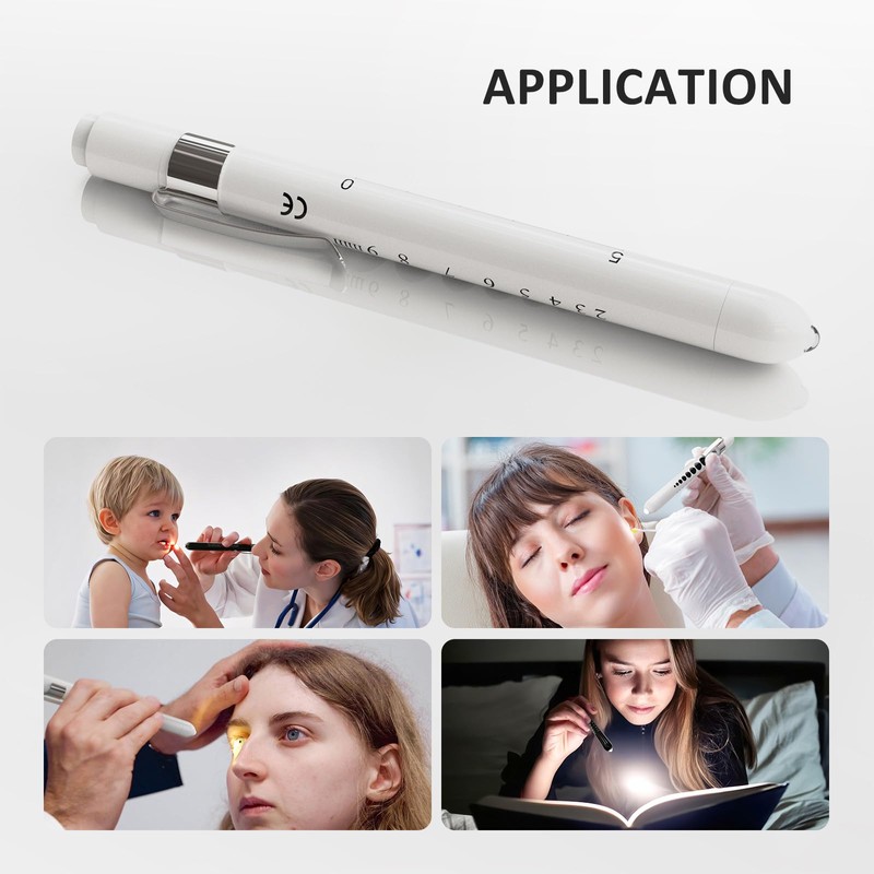 CAVN Pen Light with Pupil Gauge LED Penlight for Nurses