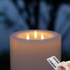Outdoor XL 6.45" x 8" Large Flameless Candles with Remote,