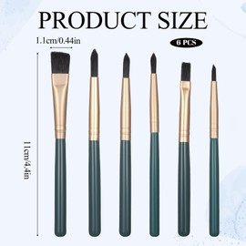 6 Pcs Travel Paint Brush Set – Mini Watercolour Brushes for Artists