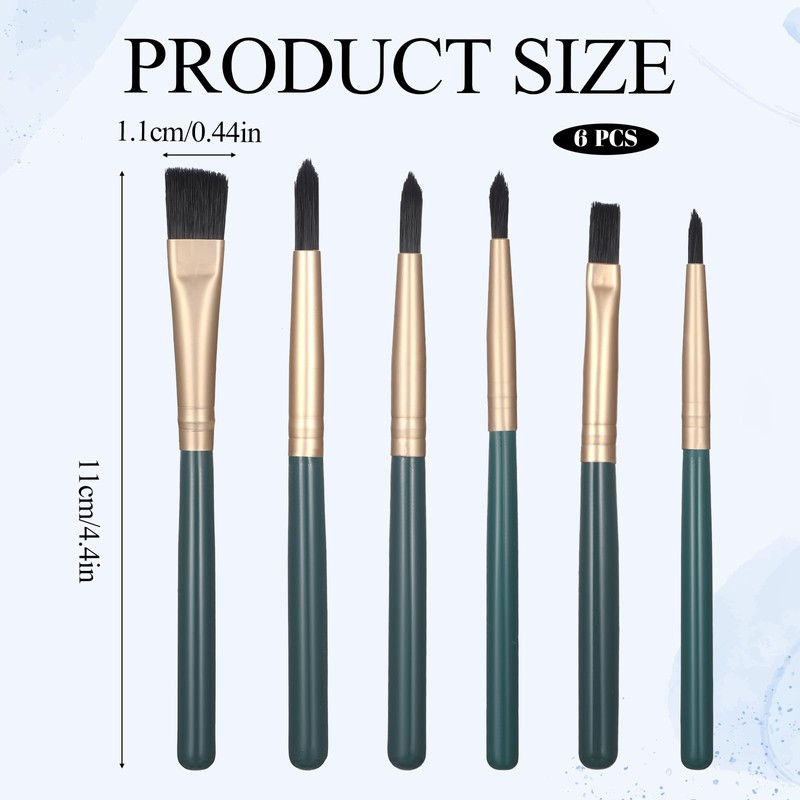 6 Pcs Travel Paint Brush Set – Mini Watercolour Brushes