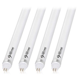 4ft 24W T5 High Output LED Tube Light, 45.75", F54T5 Equal, 5000K (Cool White), Frosted Lens, 3500 lm, G5 Mini Base, 100-277V, Ballast Bypass, Dual-End Powered, LED Shop Light, UL-Listed (4-Pack)