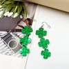 INENIMARTJ St. Patrick's Day Earrings for Women,Irish Shamrock Acrylic Dangle
