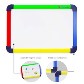 VIZ-PRO Children Board/Writing Whiteboard/Dry Erase Board, Colored Frame,12" X 8"