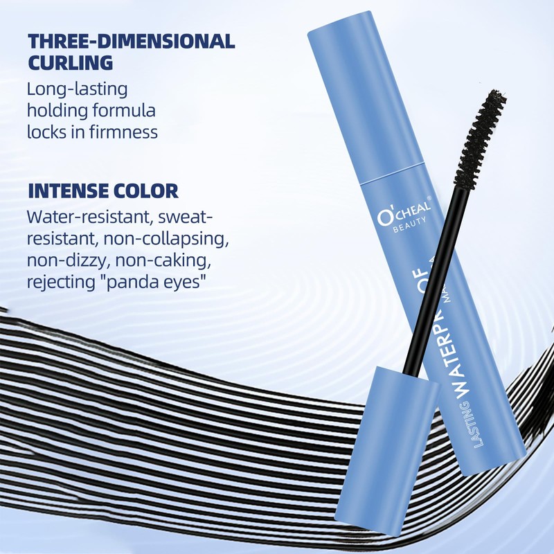 O'CHEAL Ultra-Fine Long Lasting Black 4D Silk Fiber Waterproof Curling