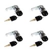 TOP-VIGOR 4Pcs 25mm Security Cam Lock, Cabinet Drawer Security Mailbox