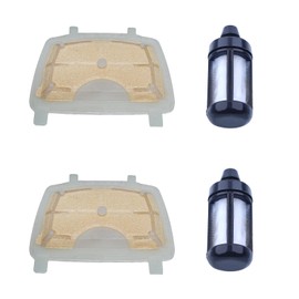 Air Filter Kit for Stihl MS171 MS181 MS211 Chainsaw, ADEFOL 2 Pieces Air Filter + 2 Fuel Filter Replacement Parts Engine Accessories