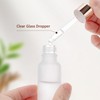 Njvial 30 Pack 20ml Frosted Glass Dropper Bottles for Essential