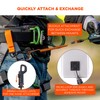 Ergodyne Squids 3151 Coiled Lanyard Tether with Swivel Hook, Detachable