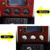 Car Center Console Air Conditioner Switch Button Knob Trim Cover