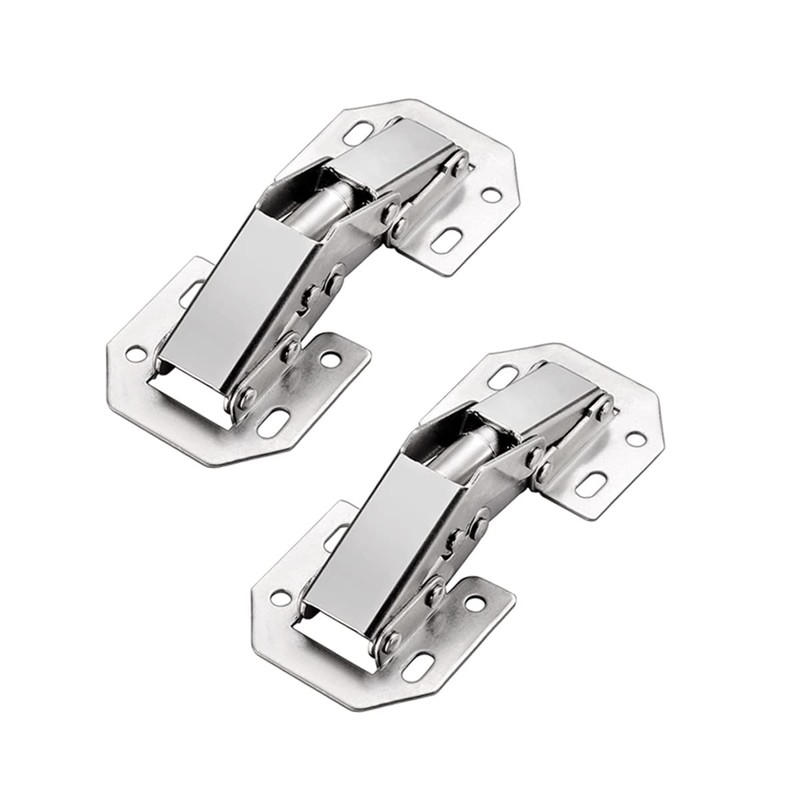 Qrity 4 PCS Kitchen Cabinet 90° Door Hinges Concealed Cupboard