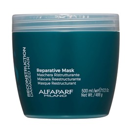 Alfaparf Milano - Máscara reparadora de reconstrucción Semi Di Lino para cabello dañado, sin sulfatos, segura para el cabello teñido, SLS, parabeno y parafina