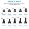 QTEATAK 200 Pcs 10 Value 4 Pins 6 x 6mm