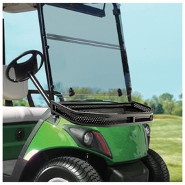 HECASA Front Clay Outer Cargo Basket Compatible with 2017-Up Yamaha Drive2 Drive 2 Golf Cart w/Mounting Brackets Black