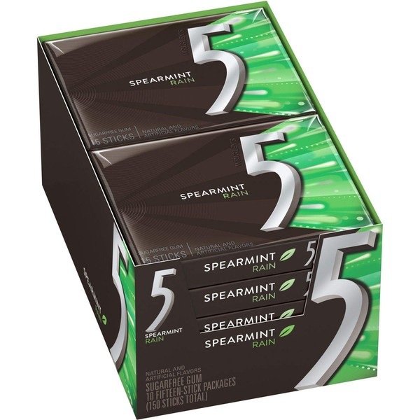 Wrigley's New 5 Rain...a Tingling Spearmint(pack of 2)