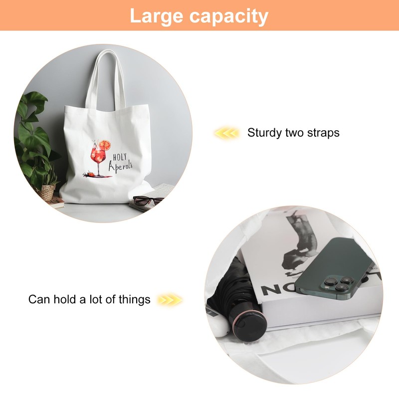 ZMDMAH Aperol Spritz Baumwolltasche, 35 x 40 cm Stoffbeutel Bedruckt