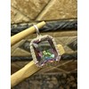 8ct Rainbow mystic Topaz 925 Solid Sterling Silver Pendant 20mm