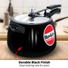 Hawkins 6.5 Litre Contura Black Pressure Cooker, Hard Anodised Inner