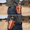 GUN & FLOWER 1911 Leather Holster,OWB Leather Holster for Belts