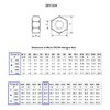 TERF® M30 Hex Hexagon Nut M30 (30mm) Steel Hex Full