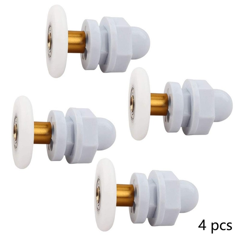 Gativs Pack of 4 Shower Cubicle Rollers, Replacement Parts, Shower