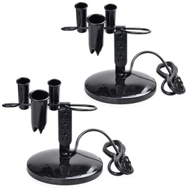 Tabletop Blow Dryer & Hair Iron Holder - Salon Appliance Stand w/ 3 Outlets (Pack of 2)