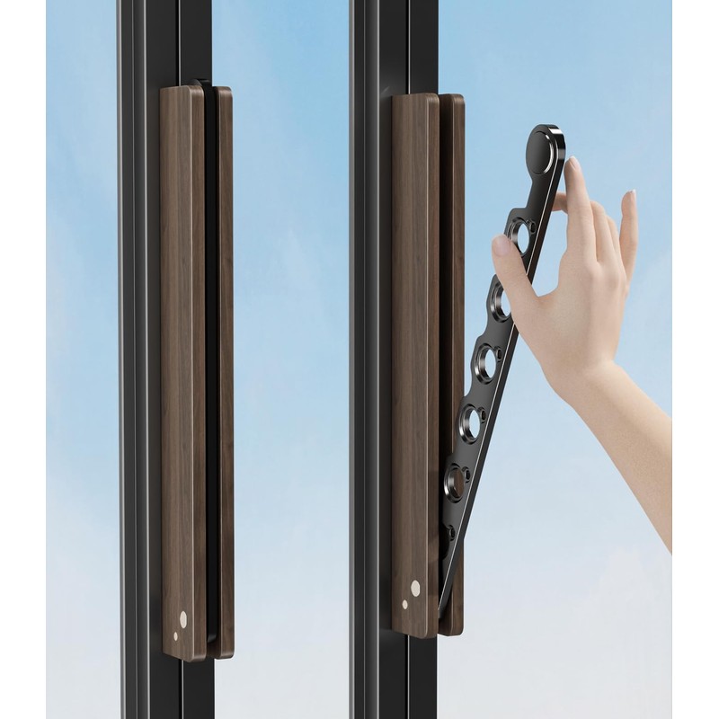 dancrul Natural Wood Folding Clothes Hanger Rack for Laundry Room,
