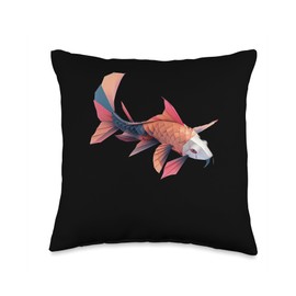Kuhli Loach Origami Throw Pillow