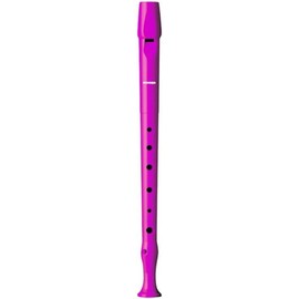 HOHNER Melody Line Recorder, German, One Piece, Plastic, Pink
