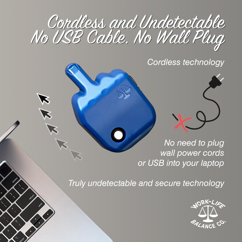Work-Life Balance Corporation Randomized Mouse Trackpad Jiggler - Undetectable Mechanical