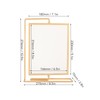 Y5578 Gold Metal Rotating Photo Frame Double Sided Rotating Floating